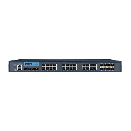 ETHERNET DEVICE, Ind. Rackmount L2 Managed Switch with AC/DC